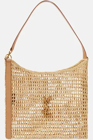 Saint Laurent Oxalis crochet raffia shoulder bag