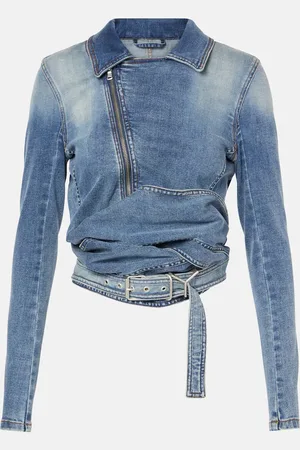 Y / PROJECT Denim wrap jacket