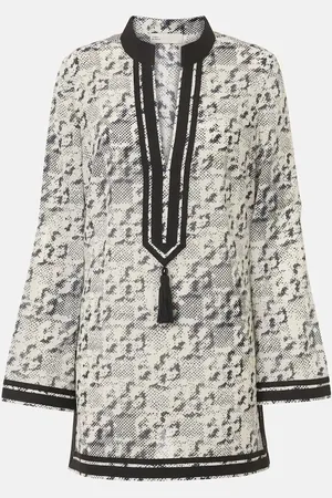 Tory Burch Printed silk and cotton tunic