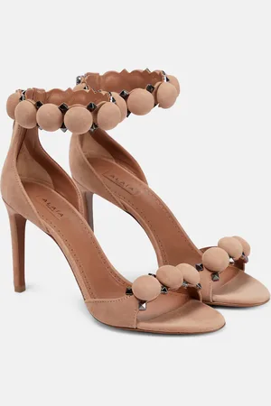 Alaïa La Bombe 90 suede sandals