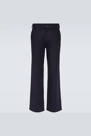 GR10K Straight leg wool-blend pants
