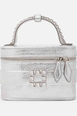 Roger Vivier TrÃ¨s Vivier metallic leather vanity bag