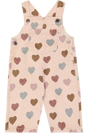 The New Society Baby Elaine printed denim overalls