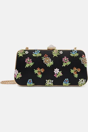 VALENTINO GARAVANI Carry Secrets embellished satin clutch