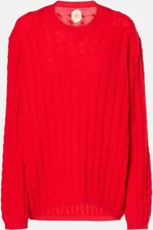 Jardin des Orangers Cable-knit wool and cashmere sweater