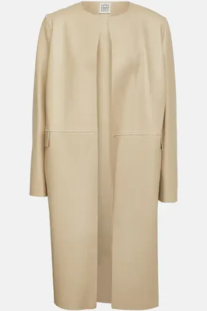 Totême City leather coat