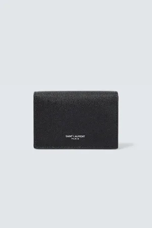 Saint Laurent Logo leather card case