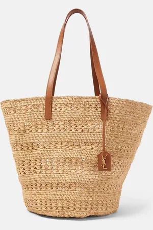 Saint Laurent Panier Medium raffia basket bag