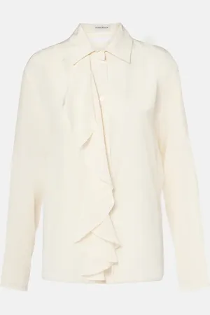 Victoria Beckham Ruffled silk blouse