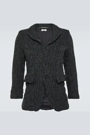 Comme des Garçons Pinstripe wool tweed blazer