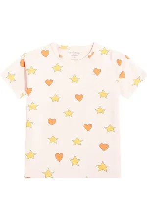 Tiny Cottons Printed cotton-blend jersey T-shirt
