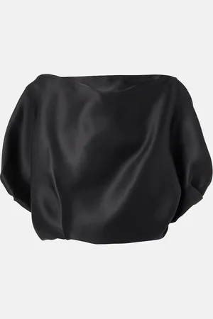 Khaite Niles silk gazar top