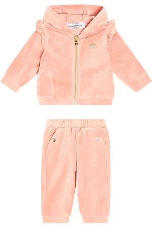 Tartine Et Chocolat Baby cotton-blend velvet tracksuit
