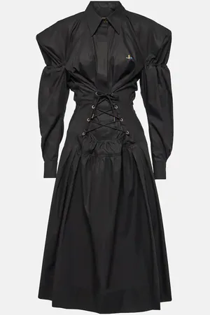 Vivienne Westwood Kate cotton poplin midi dress
