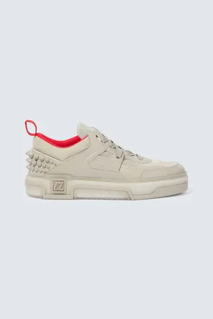 Christian Louboutin Astroloubi leather and suede sneakers