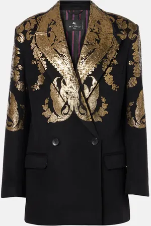 Etro Paisley wool and cashmere blazer