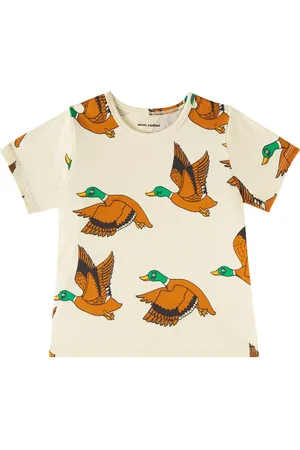 Mini Rodini Ducks cotton-blend jersey T-shirt