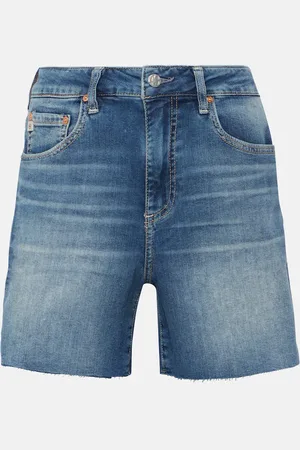 AG Jeans Ex-Boyfriend high-rise denim shorts