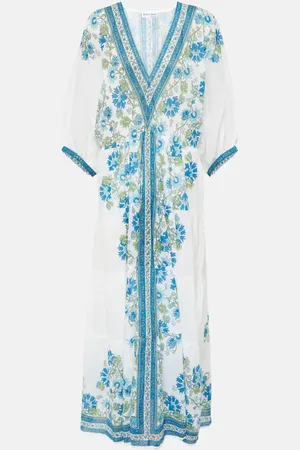 Juliet Dunn Floral cotton maxi dress