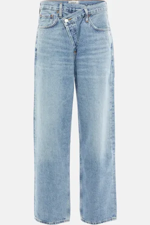 AGOLDE Criss Cross high-rise straight jeans