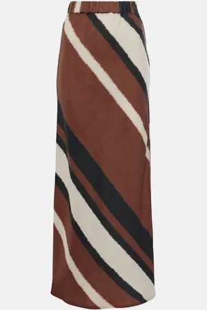 FAITHFULL THE BRAND Dalicenca striped linen maxi skirt