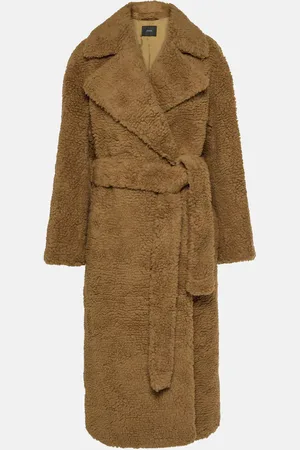 Joseph Sherpa Cabanis camel hair and silk coat