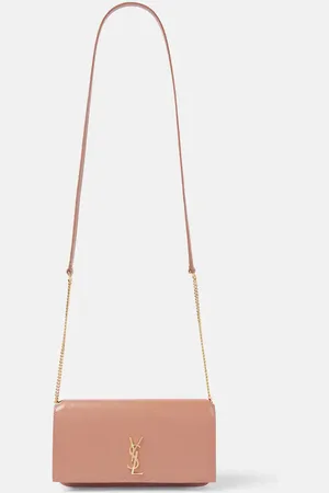 Saint Laurent Cassandre leather phone pouch