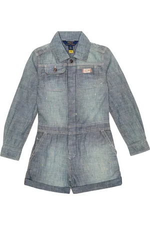 Ralph Lauren Cotton chambray playsuit