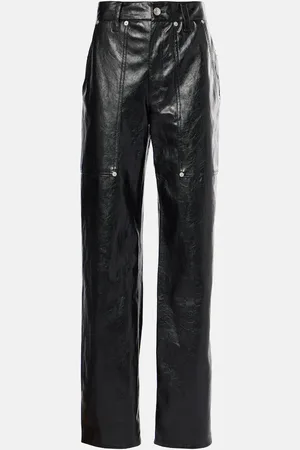 Marant Etoile Ariete faux leather straight pants