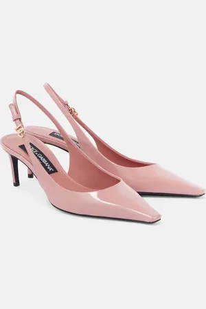 Dolce & Gabbana Mun DG leather slingback pumps