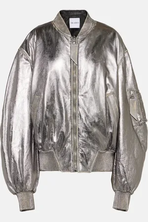 The Attico Leather bomber jacket