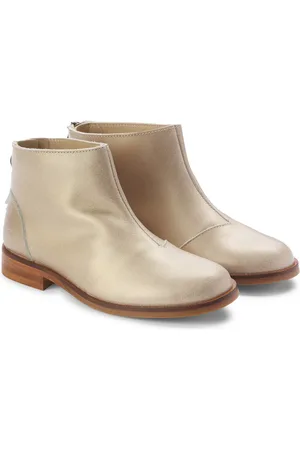 BONPOINT Giara metallic leather ankle boots