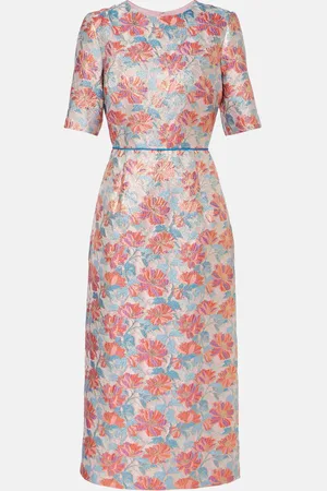 Markarian Metallic brocade cocktail dress