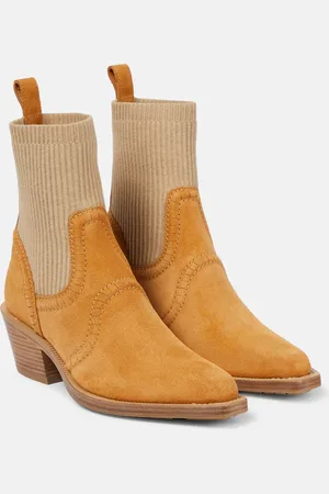 Chloé Nellie suede ankle boots