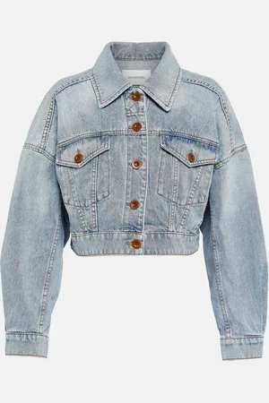 ZIMMERMANN Raie cropped denim jacket