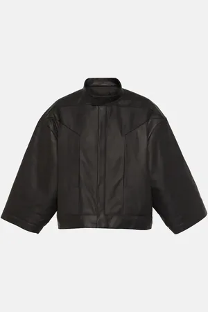 Rick Owens Cropped leather jacket