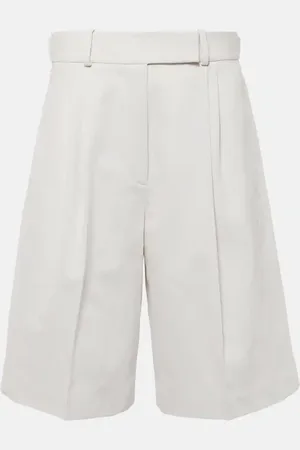 Proenza Schouler Jenny cotton and linen Bermuda shorts