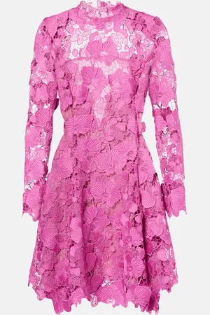 Oscar de la Renta Floral lace minidress
