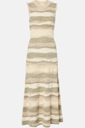 ULLA JOHNSON Gaia cotton-blend midi dress