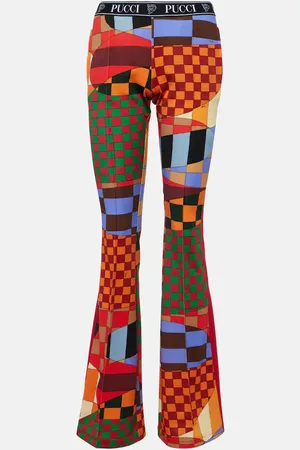 Puccini Giardino jersey flared pants