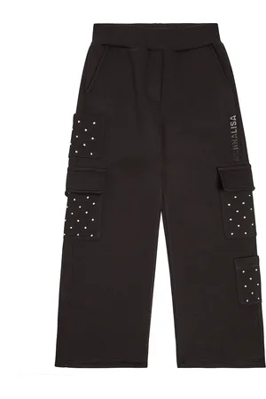 MONNALISA Studded jersey sweatpants