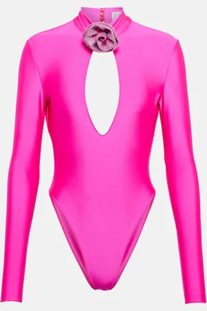 GIUSEPPE DI MORABITO Embellished jersey bodysuit