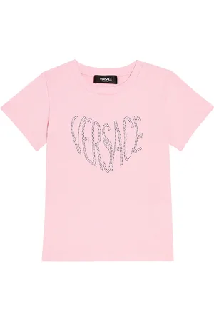 VERSACE Logo embellished cotton jersey T-shirt