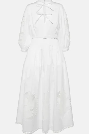 Oscar de la Renta Cotton blend maxi dress