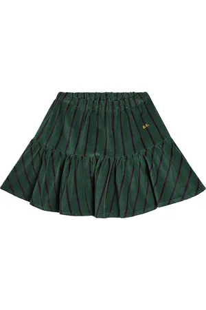 Bobo Choses Striped velvet skirt