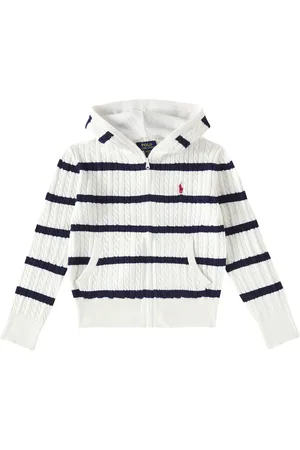 Ralph Lauren Striped cotton zip-up hoodie