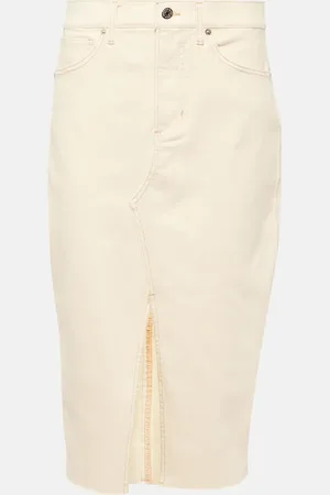 VERONICA BEARD Breves denim midi skirt