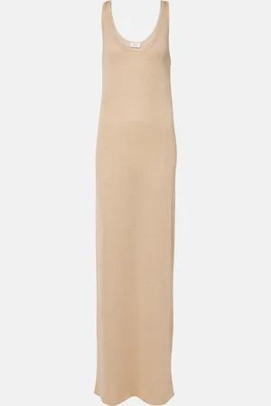 Saint Laurent LamÃ© maxi dress