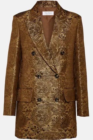 Max Mara Balia double-breasted jacquard blazer