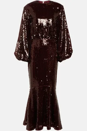 ROTATE Sequined maxi dress